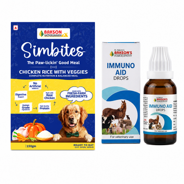 Dog Starter Combo for Puppies | Simbites Food + Immuno Aid