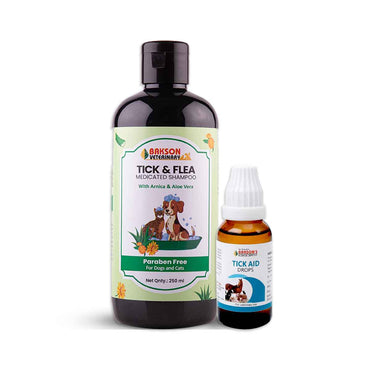 Tick & Fleas Shampoo + Tick Aid Drops