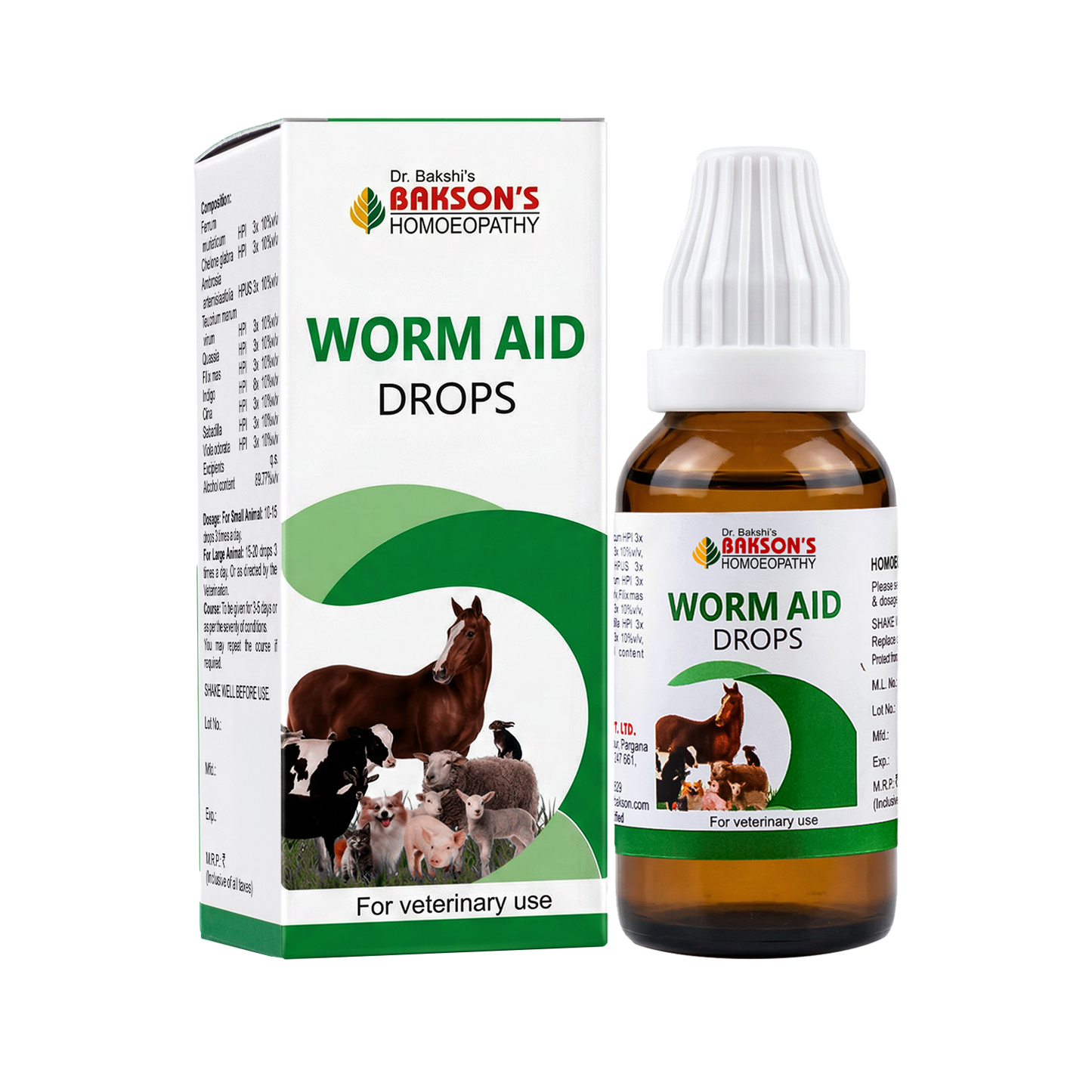 Worm Aid Drops for Pets – Natural Deworming & Intestinal Worm Relief