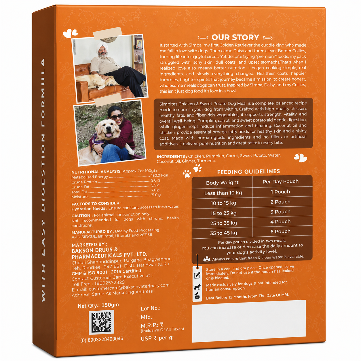 Simbites – Chicken & Sweet Potato Wet Food for Dogs