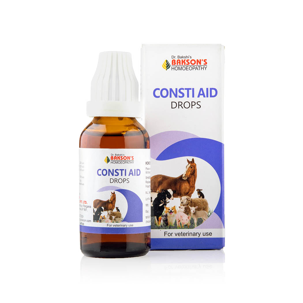 Consti Aid Drops For Dogs & Cats – Constipation, Hard Stools, Straining & Digestive Support