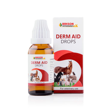 Derm Aid Drops - For Itching, Skin Allergies & Hair Fall in Pets