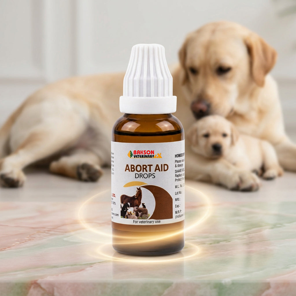 Abort-Aid Drops For Dogs & Livestock – Threatened Miscarriage, Reproductive Health & Pregnancy Support