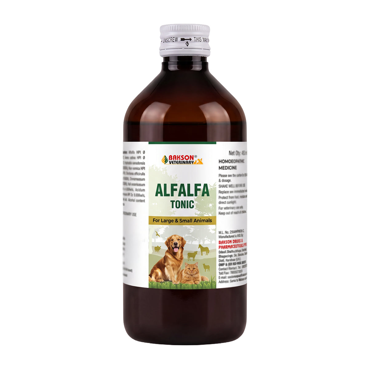 Alfalfa Tonic For All Animals – Weight Gain, Poor Appetite, Weakness & Nutritional Support
