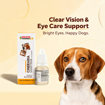 Cineraria Maritima Eye Drops for Pets – Cataract, Eye Irritation & Vision Support