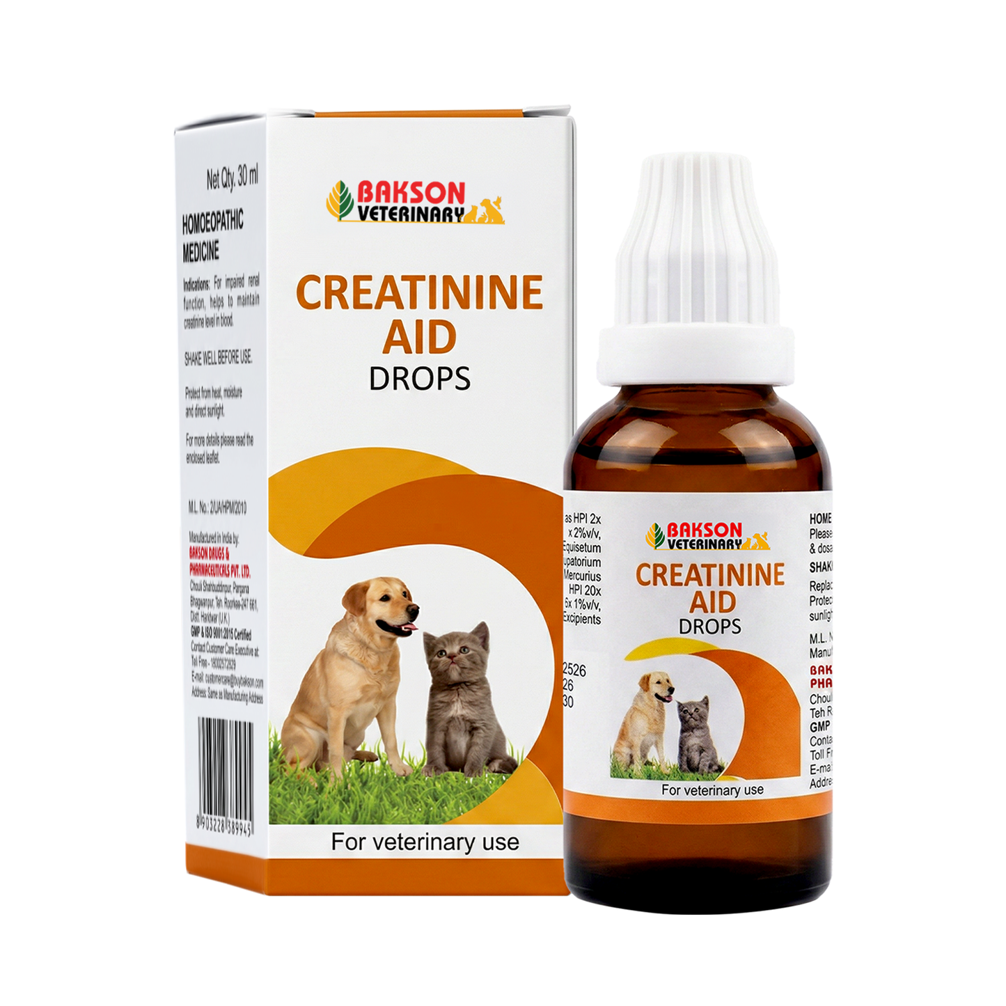 Creatinine Aid Drops For Dogs & Cats – Elevated Creatinine, Kidney Function & Renal Health Support