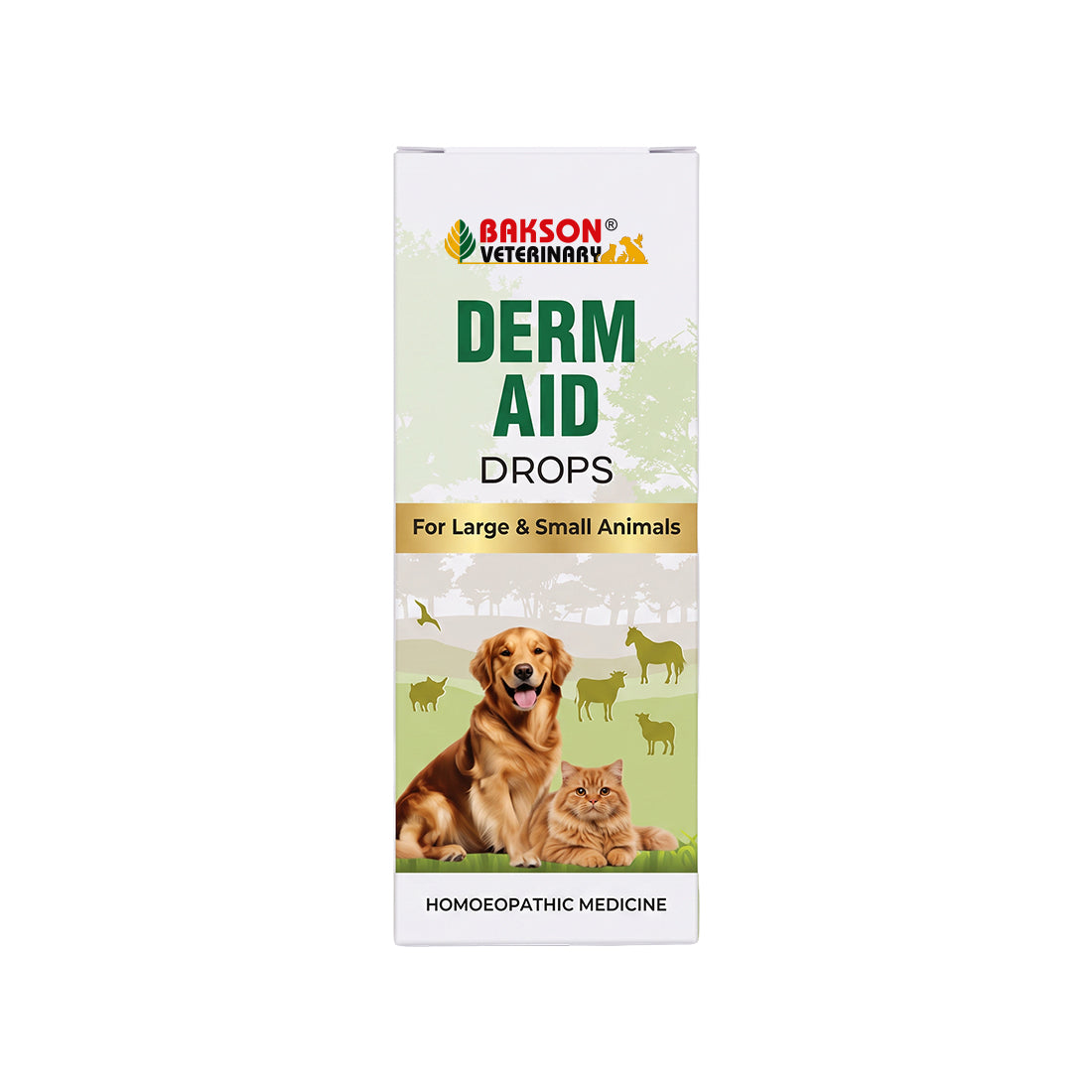 Derm Aid Drops - For Itching, Skin Allergies & Hair Fall in Pets