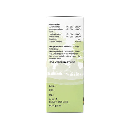 Derm Aid Drops - For Itching, Skin Allergies & Hair Fall in Pets