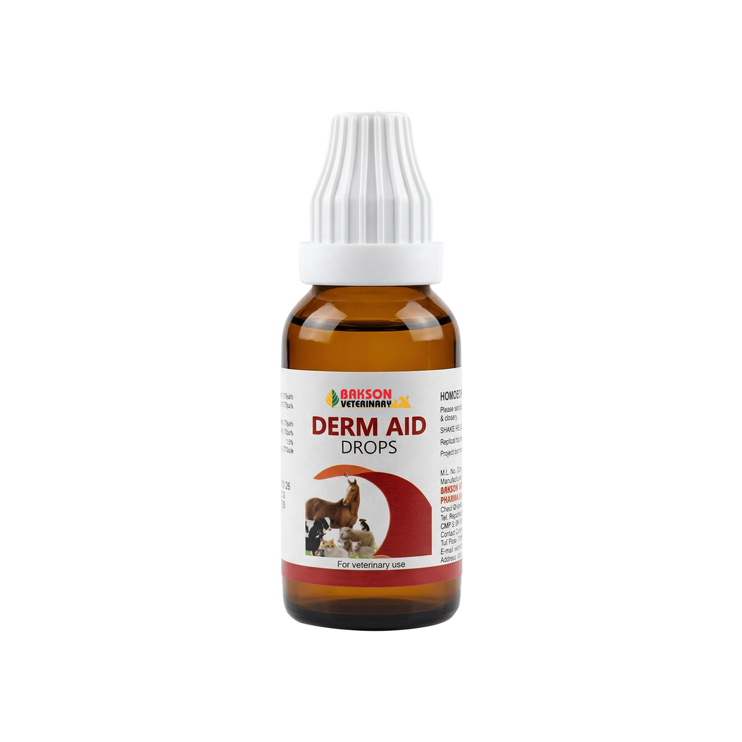 Derm Aid Drops - For Itching, Skin Allergies & Hair Fall in Pets