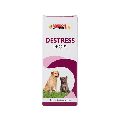 Destress Drops – Relieve Anxiety, Fever & Stress in Dogs & Cats Naturally