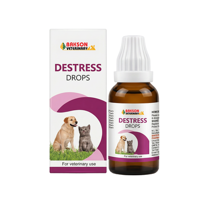 Destress Drops – Relieve Anxiety, Fever & Stress in Dogs & Cats Naturally