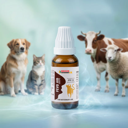 Fevo Aid Drops For All Animals – Fever, Pyrexia, Infection-Related Weakness & Immunity Support