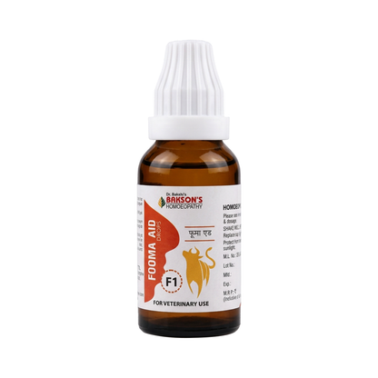 Fooma Aid (F1) Drops – Foot-and-Mouth Disease Support, Fever, Blisters & Immunity Support