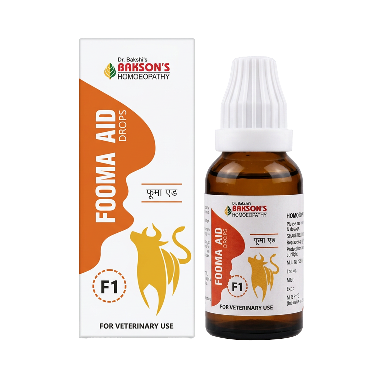 Fooma Aid (F1) Drops – Foot-and-Mouth Disease Support, Fever, Blisters & Immunity Support