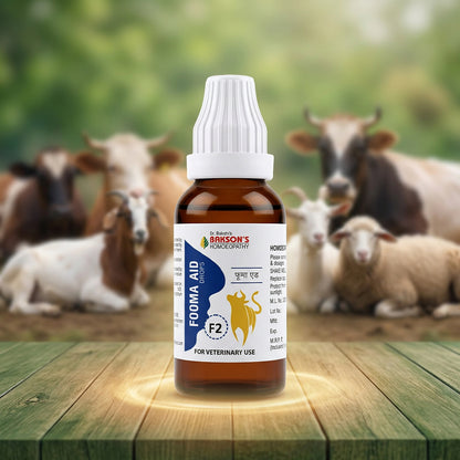 Fooma Aid (F2) Drops – Mouth & Foot Lesions, Excess Salivation, Fever & Recovery Support
