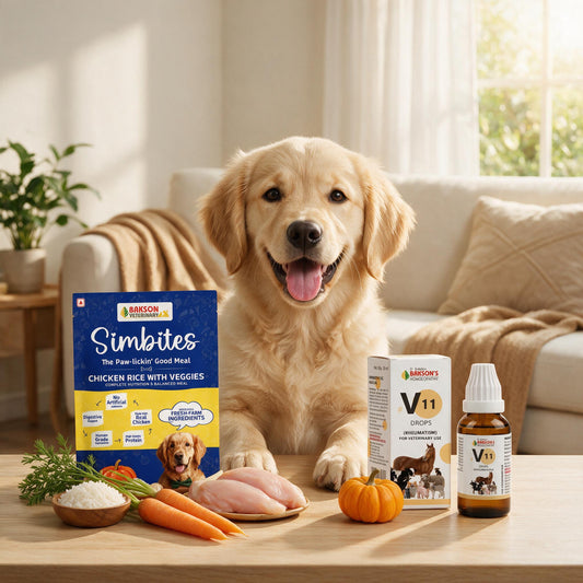 Joint Care Combo for Dogs | Simbites Food + V11 Drops
