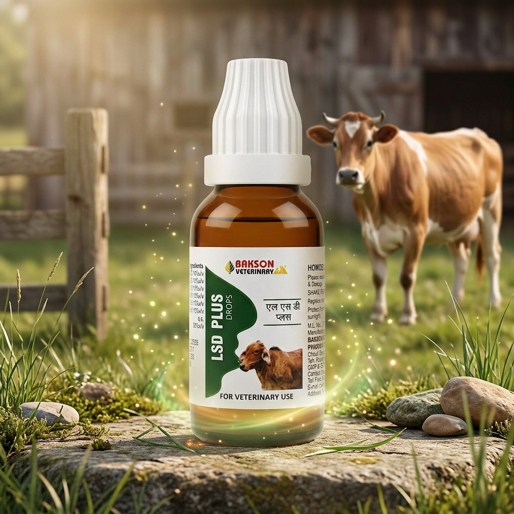 LSD Plus Drops For Cattle – Lumpy Skin Disease, Skin Nodules, Fever & Recovery Support