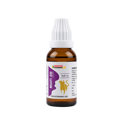 Masti Aid Drops For Dairy Animals – Mastitis, Udder Inflammation, Swelling & Milk Quality Support