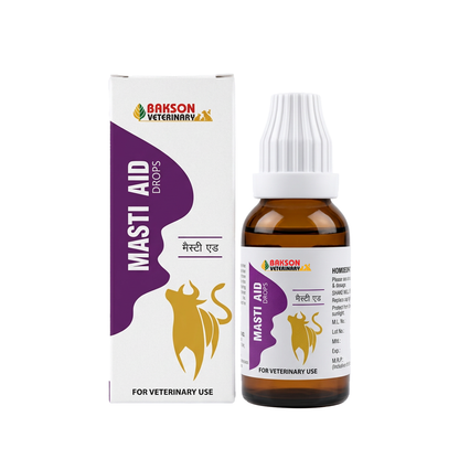 Masti Aid Drops For Dairy Animals – Mastitis, Udder Inflammation, Swelling & Milk Quality Support