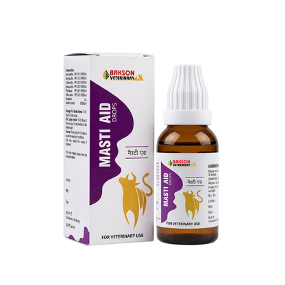 Masti Aid Drops For Dairy Animals – Mastitis, Udder Inflammation, Swelling & Milk Quality Support