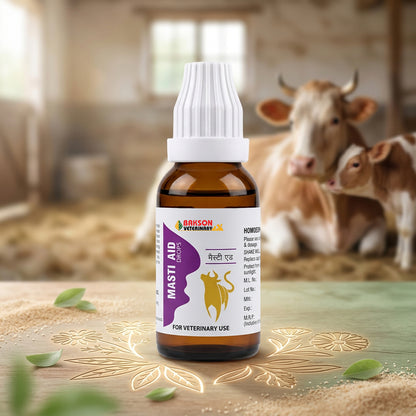 Masti Aid Drops For Dairy Animals – Mastitis, Udder Inflammation, Swelling & Milk Quality Support