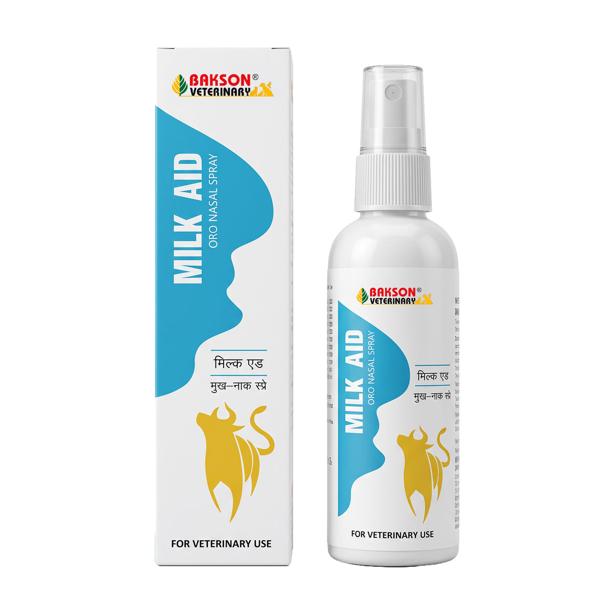 Milk Aid Oro Nasal Spray – Milk Production & Lactation Support for Dairy Animals | 100 ml