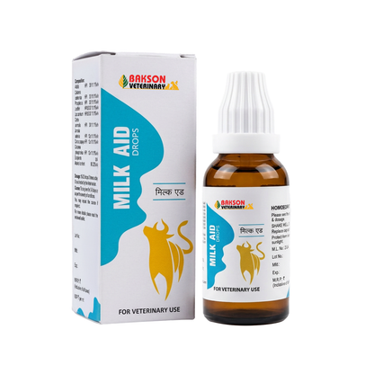 Milk Aid Drops For Dairy Animals – Low Milk Yield, Lactation Support & Udder Health