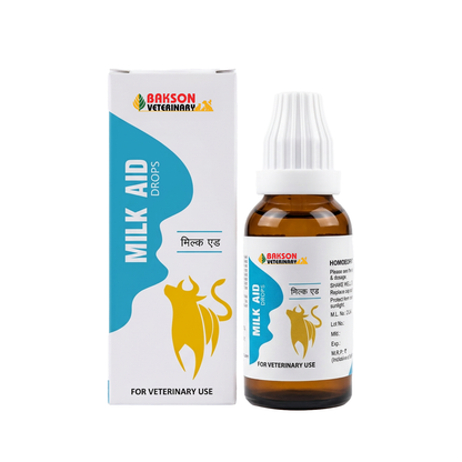 Milk Aid Drops For Dairy Animals – Low Milk Yield, Lactation Support & Udder Health