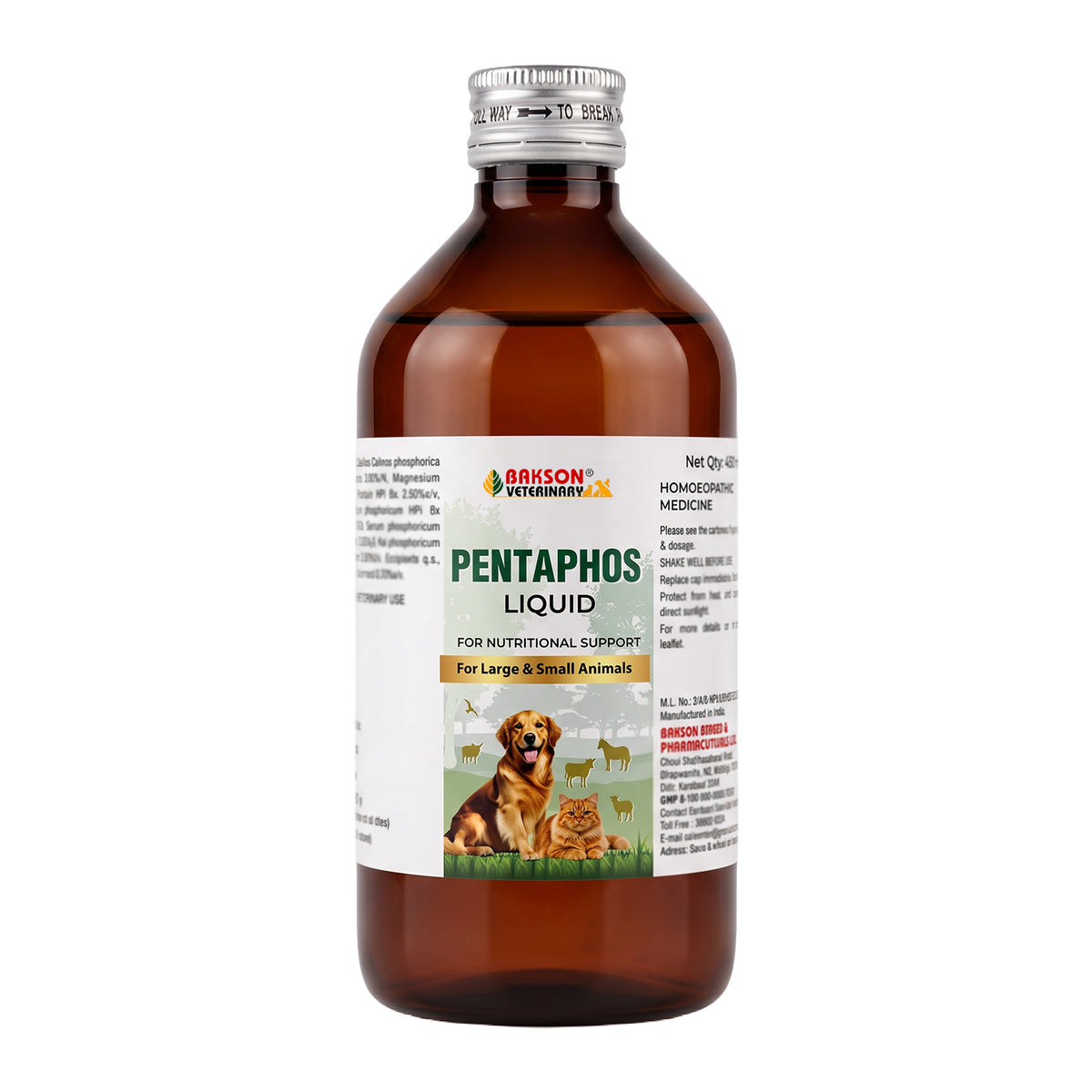 PentaPhos Liquid For All Animals – Weakness, Stress, Poor Growth & Nutritional Support