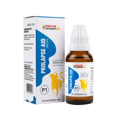 Prolapse Aid (P1) Drops For All  Livestock – Uterine Prolapse, Vaginal Prolapse & Reproductive Support