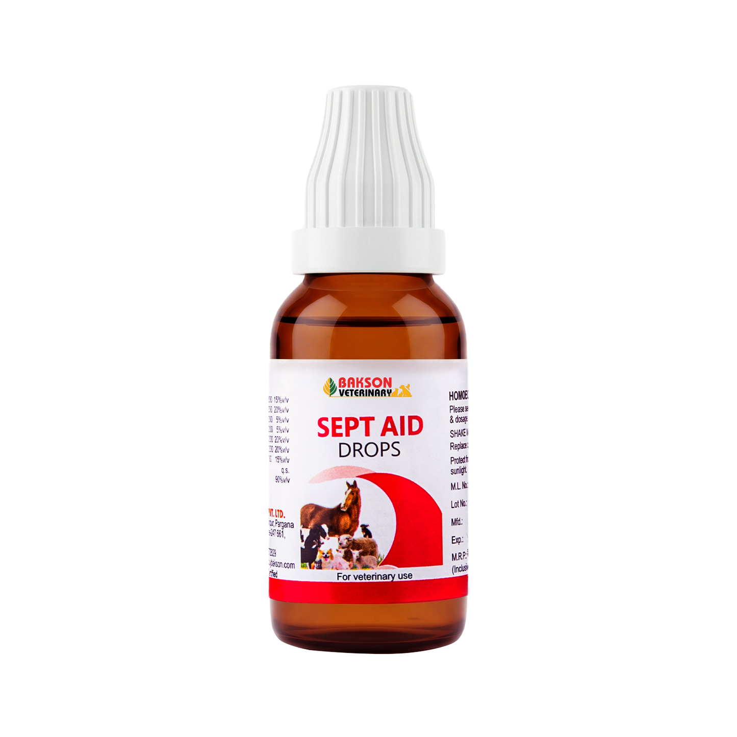 Sept Aid Drops For All Animals – Sepsis, Systemic Infections, Metritis, Pyometra & Recovery Support