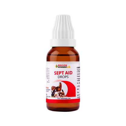 Sept Aid Drops For All Animals – Sepsis, Systemic Infections, Metritis, Pyometra & Recovery Support
