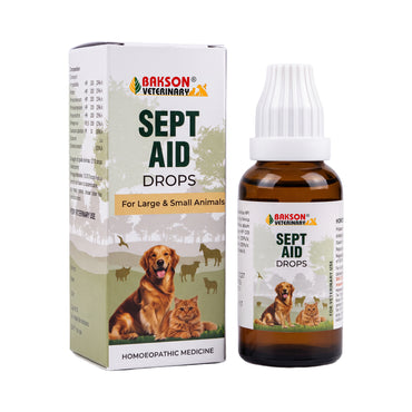 Sept Aid Drops For All Animals – Sepsis, Systemic Infections, Metritis, Pyometra & Recovery Support