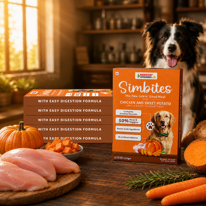 Pack Of 6 (150 gm) Simbites – Chicken & Sweet Potato Wet Food for Dogs