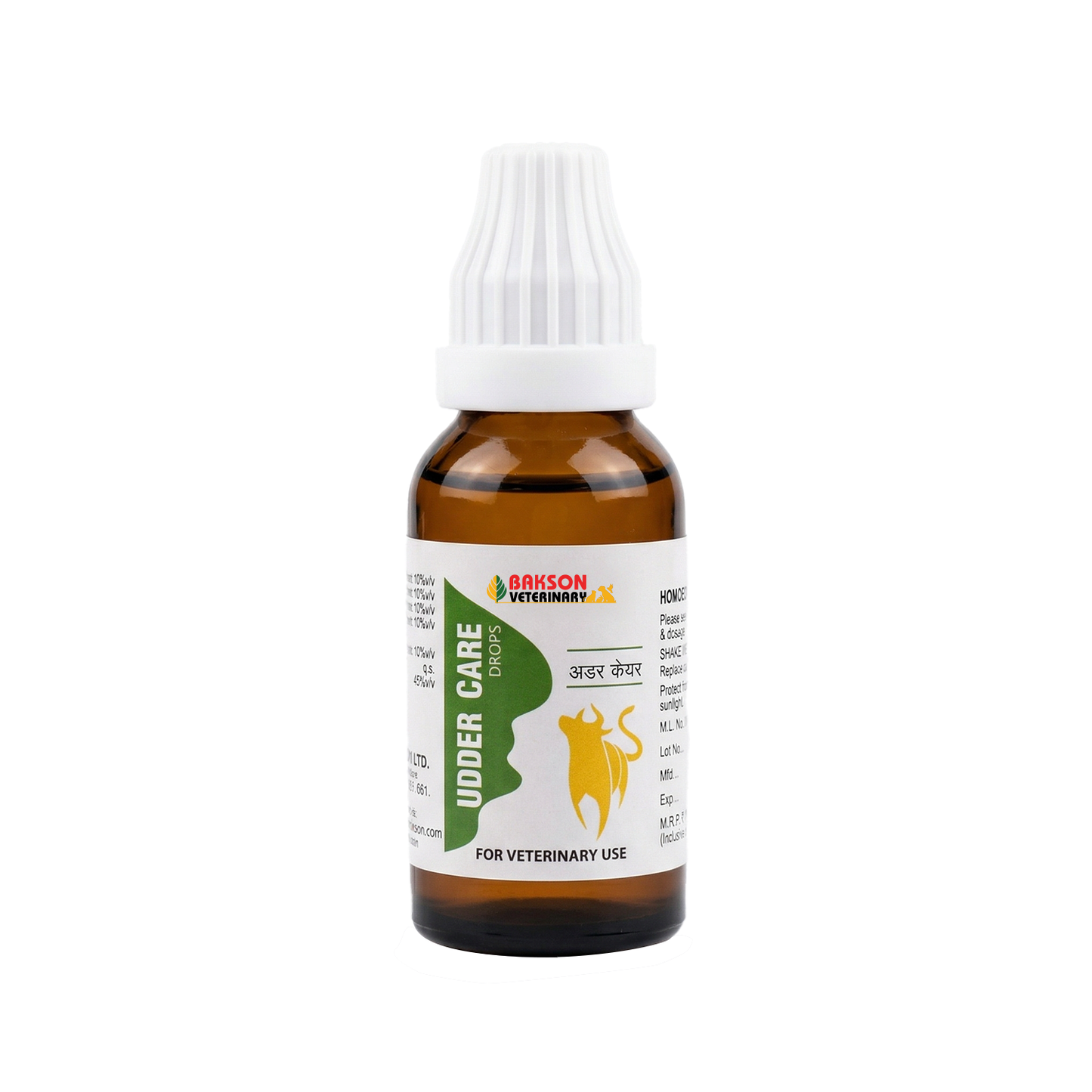 Udder Care Drops For Cattle – Udder Swelling, Inflammation, Pain & Udder Health Support