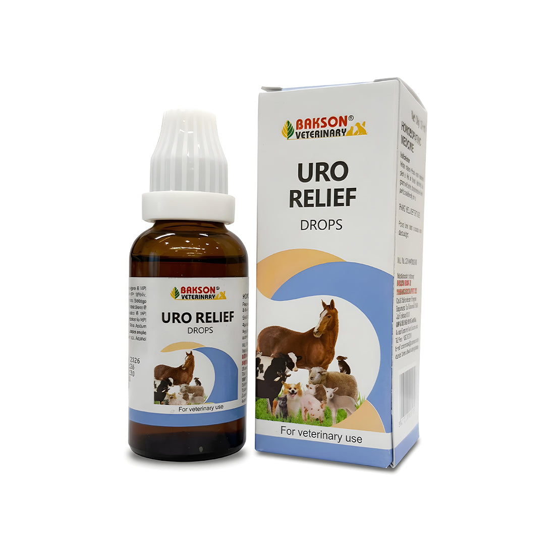 Uro Relief Drops for Animals | Bakson Veterinary