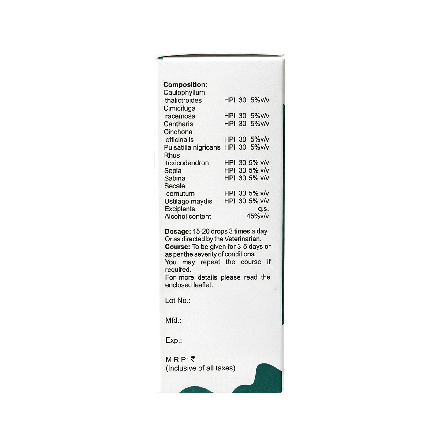 Utero Aid Drops For All Animals – Uterine Infections, Easy Delivery, Placenta Expulsion & Reproductive Support