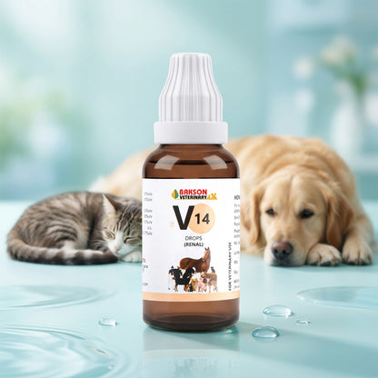 V14 Renal Drops For Dogs & Cats – UTI, Painful Urination, Kidney Health & Urinary Support