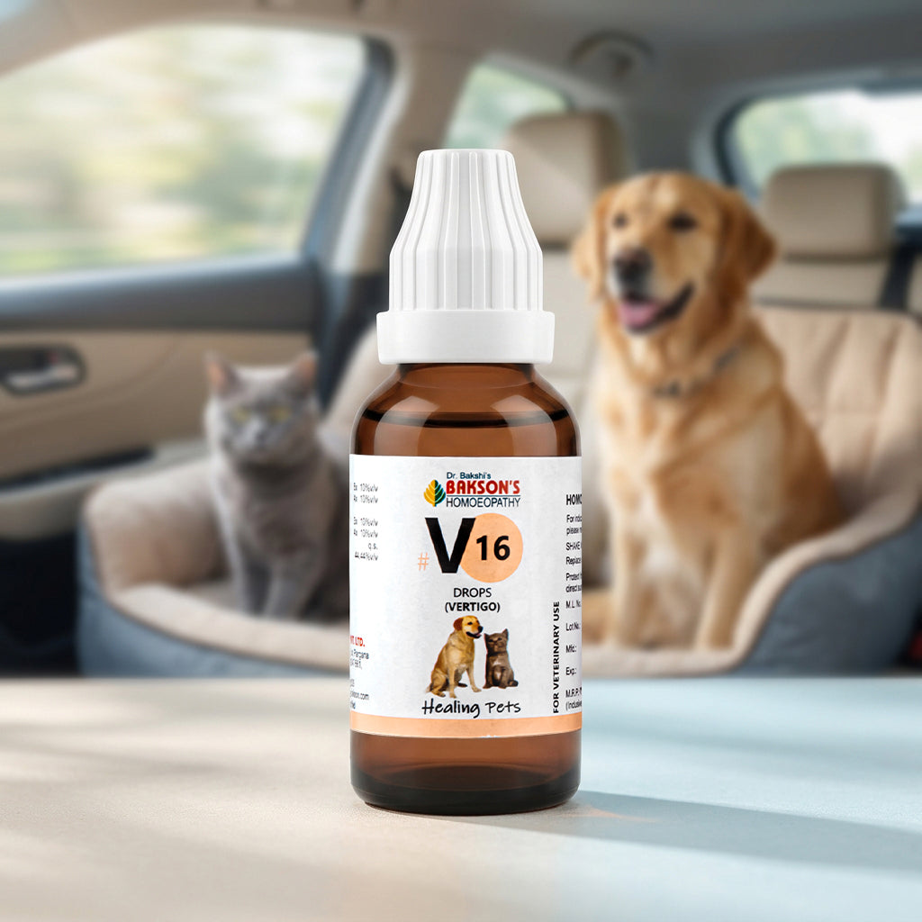 V16 Drops for Dogs & Cats – Travel Comfort & Motion-Related Wellness Support