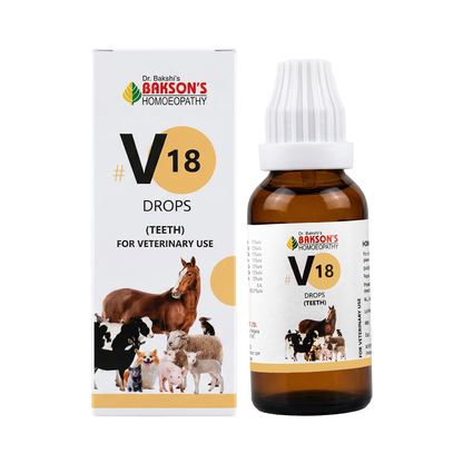 V18 Teeth Drops For Dogs & Cats – Toothache, Gum Infections, Pyorrhoea & Oral Health Support