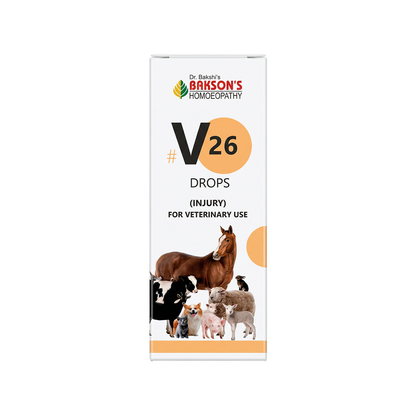 V26 Injury Drops For Dogs & Cats – Wounds, Sprains, Fractures, Bruises & Injury Recovery Support