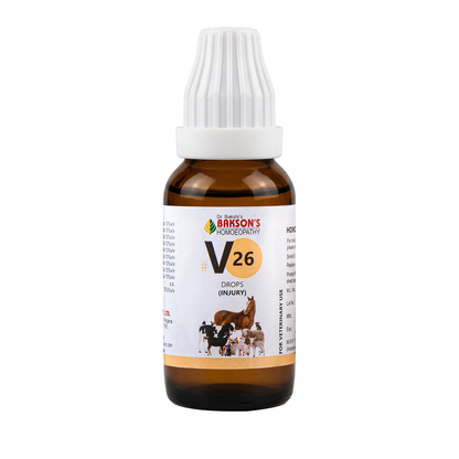 V26 Injury Drops For Dogs & Cats – Wounds, Sprains, Fractures, Bruises & Injury Recovery Support