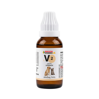 V2 Stomach Drops for Pets – Indigestion, Gas & Gastritis Relief