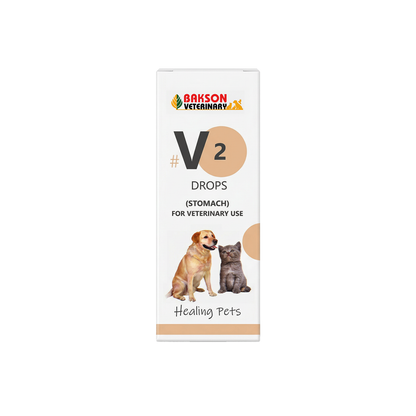 V2 Stomach Drops for Pets – Indigestion, Gas & Gastritis Relief