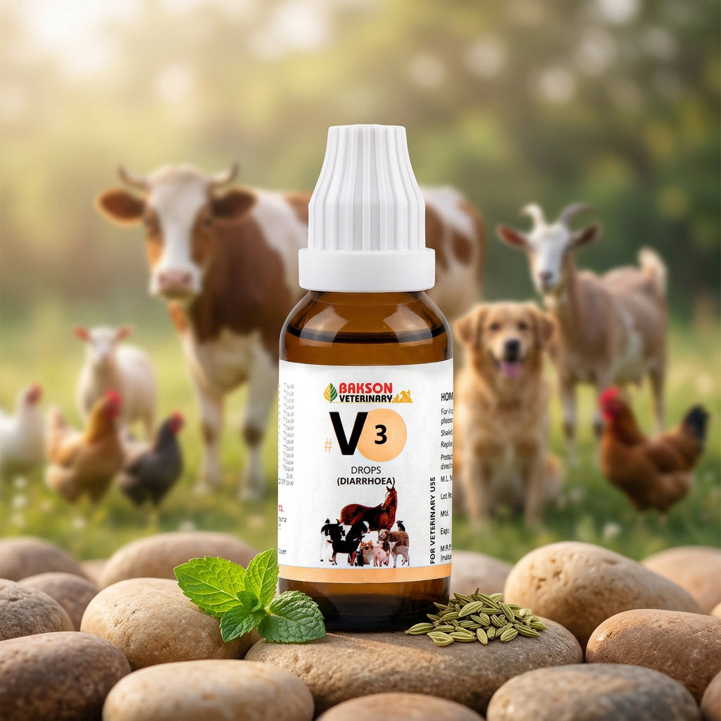 V3 Diarrhoea Drops For Dogs & Cats – Diarrhoea, Dysentery, Loose Motions & Digestive Support