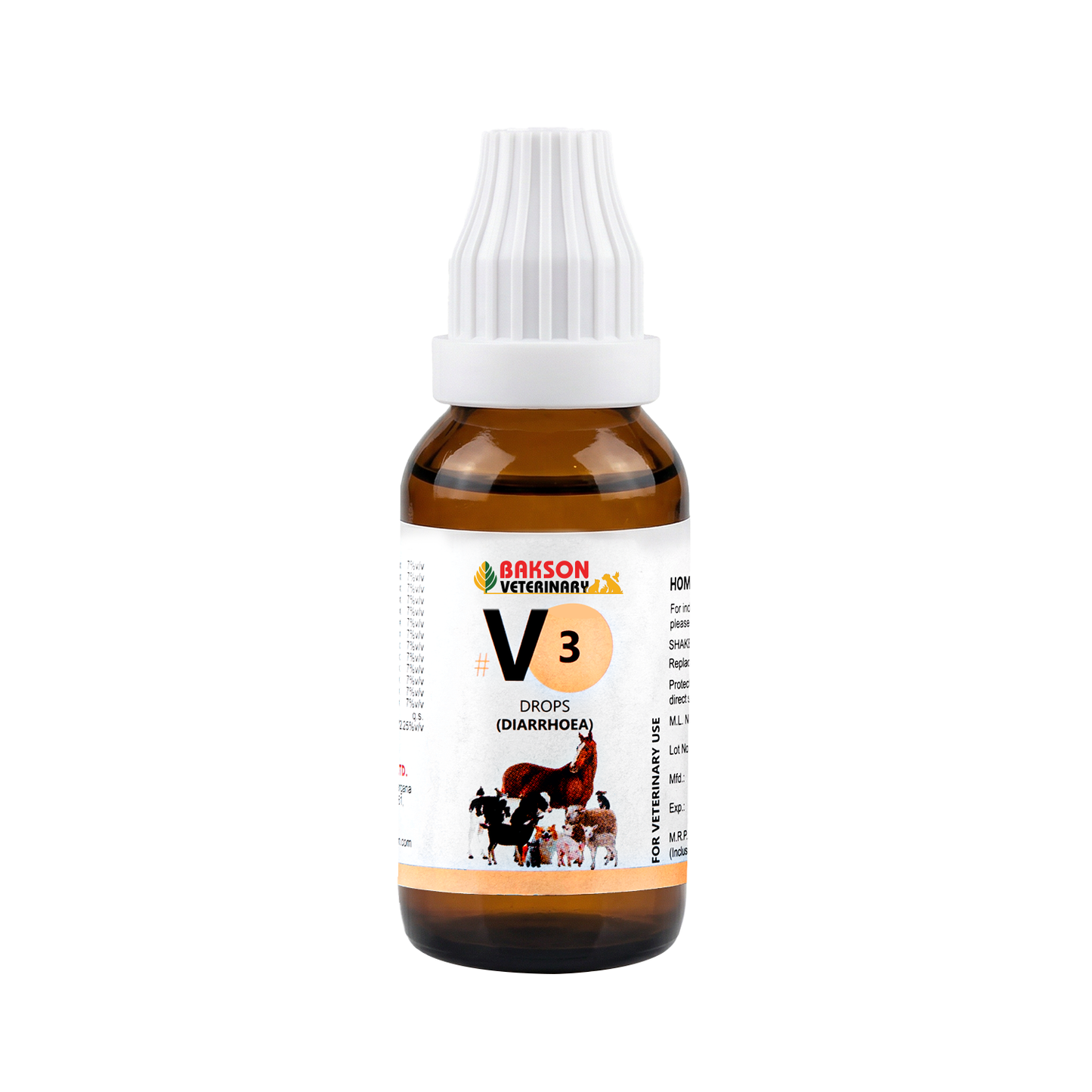 V3 Diarrhoea Drops For Dogs & Cats – Diarrhoea, Dysentery, Loose Motions & Digestive Support