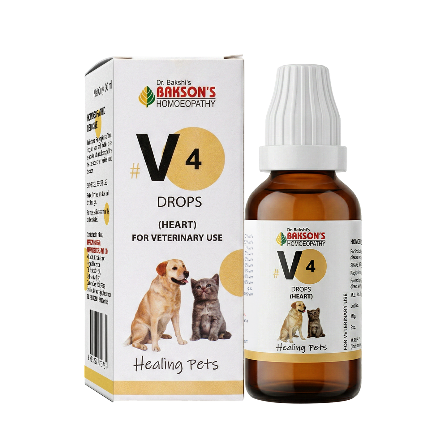 V4 Drops for All Animals – Circulatory Wellness, Stamina & General Vitality Support