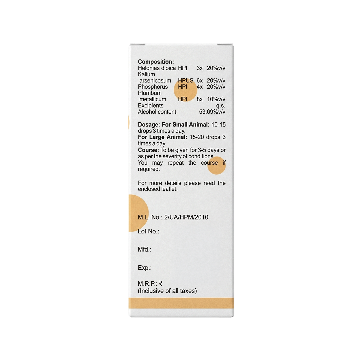 V63 Drops for Dogs & Cats – Urinary Comfort & Kidney Function Support