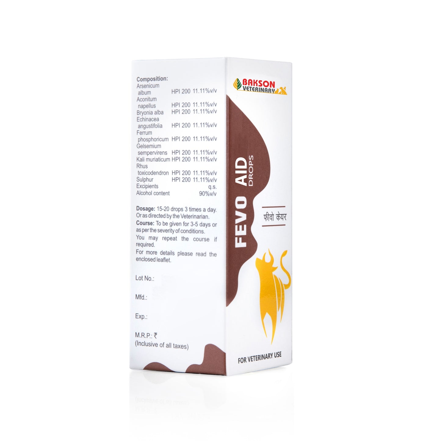 Fevo Aid Drops For All Animals – Fever, Pyrexia, Infection-Related Weakness & Immunity Support